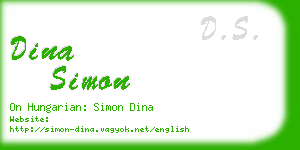 dina simon business card